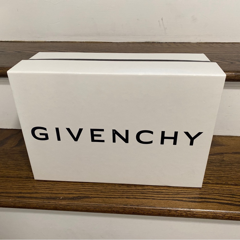 - Givenchy empty storage shoe gift  box w/packing material. 14”x10”x5.5”